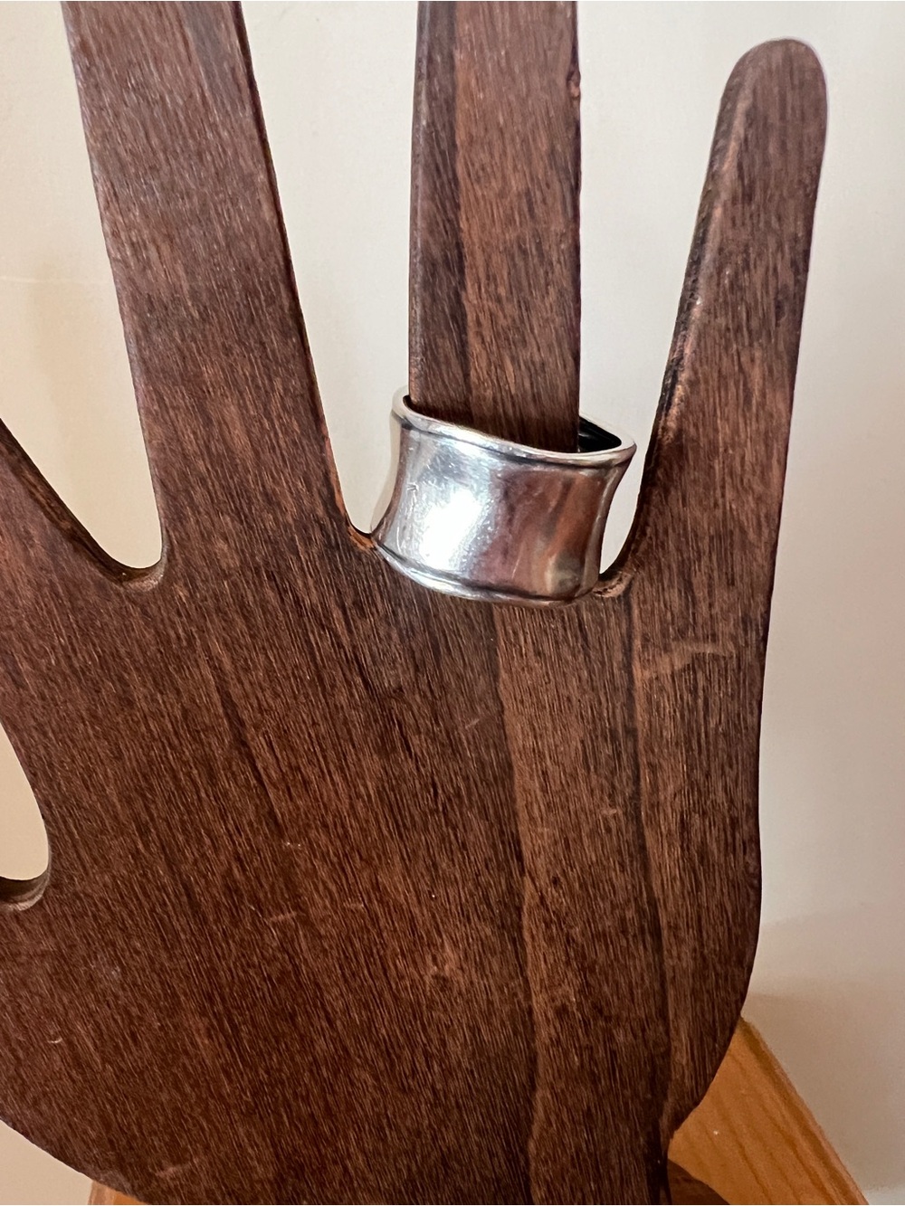 Vintage Silpada .925 Sterling Silver Artisan Band Ring - Picture 3 of 4